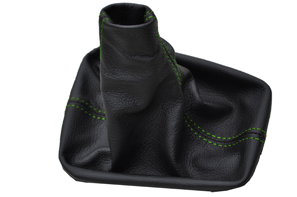 GREEN STITCH FITS VW CADDY MK3 2K TOURAN 1 GEAR GAITER 2003-2009 CUSTOM NEW