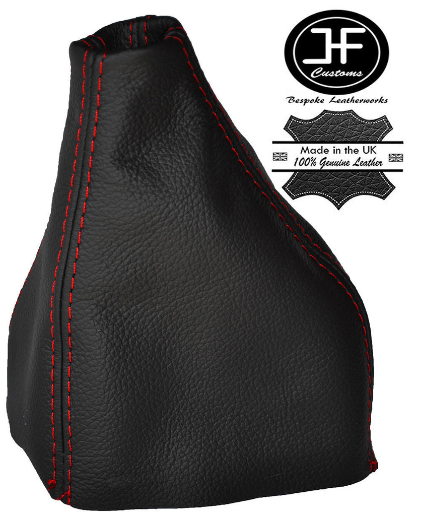 RED STICH LEATHER GEAR GAITER SHIFTER BOOT FITS FORD ESCORT RS COSWORTH 92-96