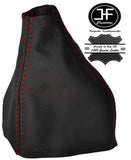 RED STICH LEATHER GEAR GAITER SHIFTER BOOT FITS FORD ESCORT RS COSWORTH 92-96