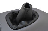 black stitch FITS CHRYSLER VOYAGER 94-01 LEATHER GEAR SHIFT GAITER GATOR