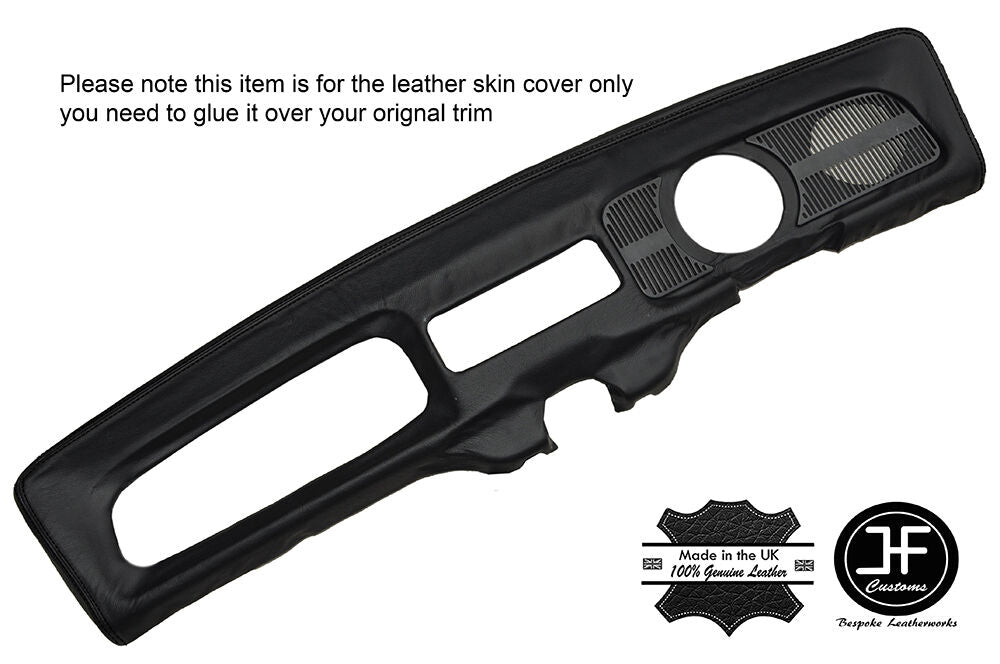 BLACK STITCH DASH DASHBOARD PAD LEATHER COVER FITS VW BEETLE CLASSIC 1968-1970