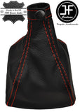 RED STITCH REAL LEATHER MANUAL GEAR LEVER GAITER FITS FIAT MULTIPLA 1998-2010