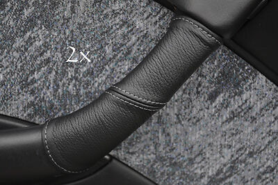 FITS SUBARU LEGACY 95-99 LEATHER 2XDOOR HANDLE COVERS grey CUSTOM NEW MADE IN UK