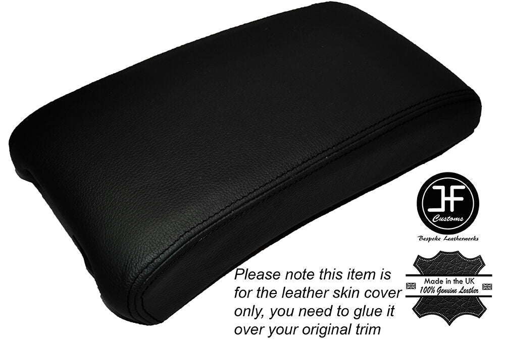 BLACK STITCHING ARMREST LID LEATHER SKIN COVER FITS CHEVROLET MALIBU 2008-2012