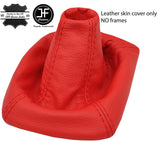 RED TOP GRAIN LEATHER MANUAL GEAR GAITER FOR MITSUBISHI 3000GT GTO 1990-2000