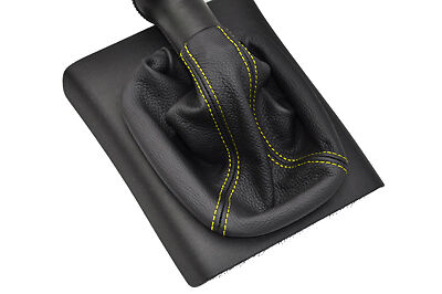 yellow stitch FITS VW GOLF MK3 MK4 GTI CABRIO CABRIOLET CONVERTIBLE GEAR GAITER