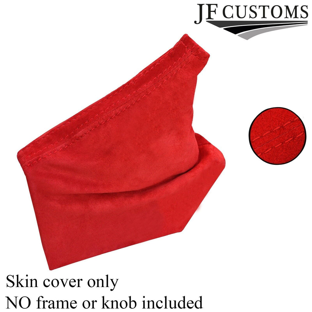 RED REAL SUEDE HANDBRAKE GAITER FITS SUBARU IMPREZA WRX STI 2008-2014 CUSTOM NEW