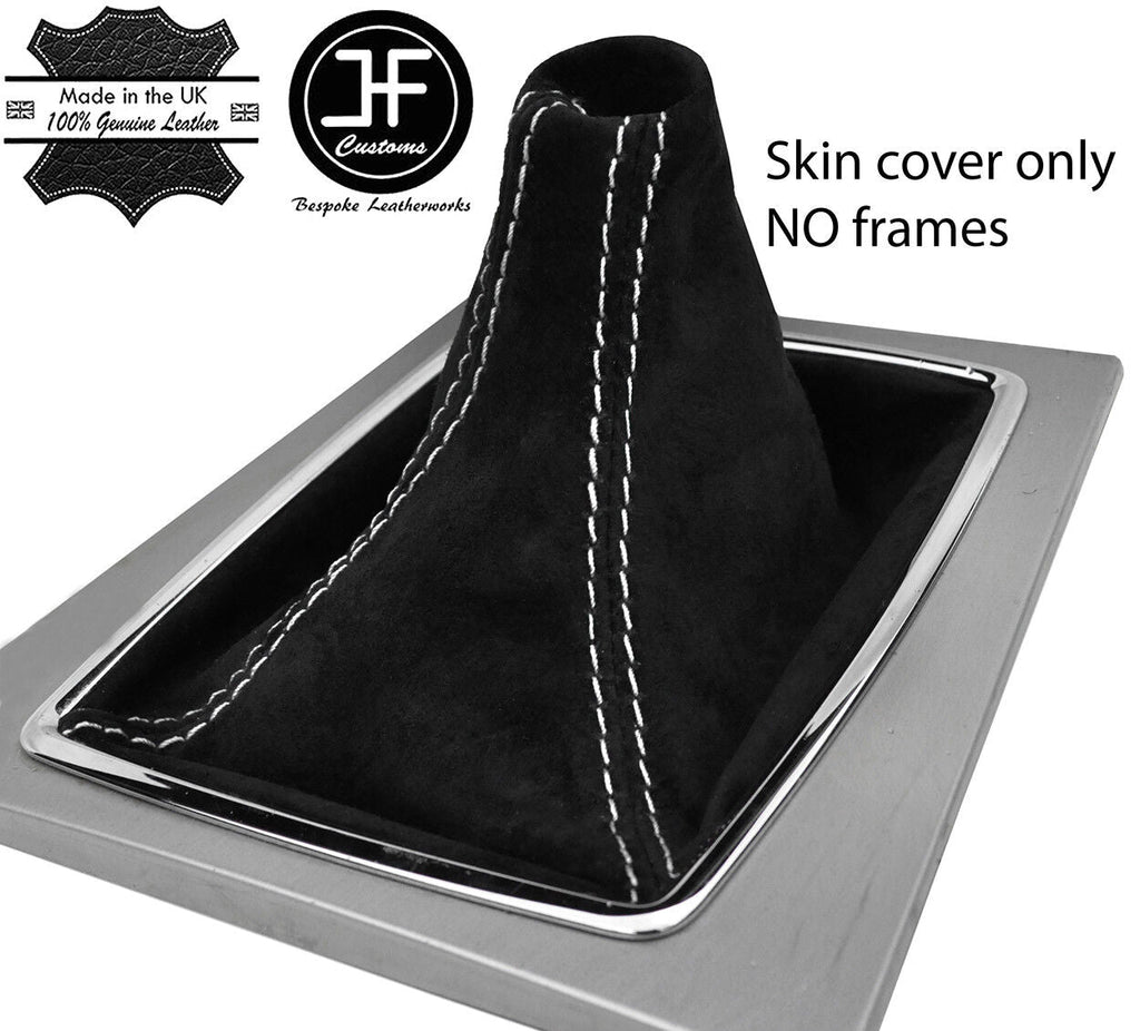 WHITE STITCH SUEDE GEAR GAITER FOR MERCEDES E CLASS W207 A207 C207 2009-2016