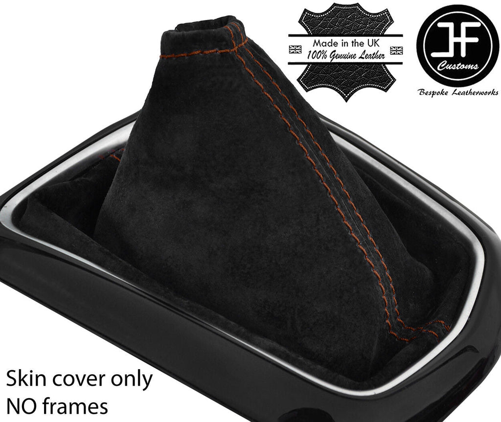BROWN STITCH SUEDE MANUAL GEAR GAITER FITS NISSAN QASHQAI J11 2013-2018