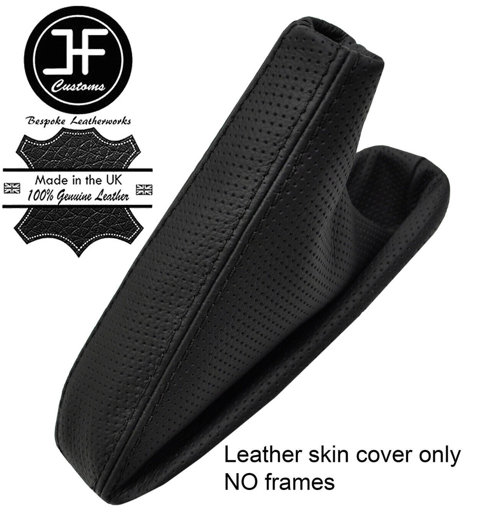 BLACK STITCH PERFORATED LEATHER HANDBRAKE GAITER FOR BMW E81 E82 E87 E88