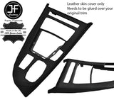 BLACK & BLACK LEATHER GEAR SURROUND TRIM COVER FITS BMW Z4 E89 2009-2016