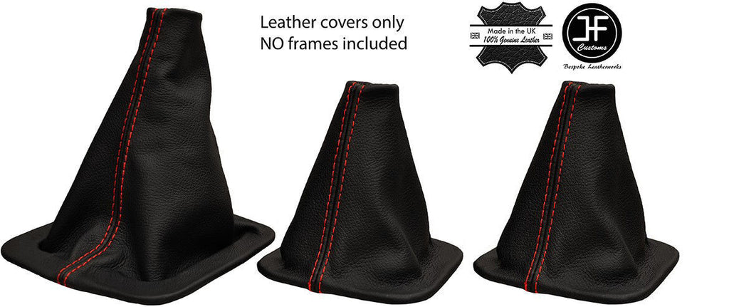 RED STITCH FOR LANDROVER DISCOVERY MK1 89-1994 GEAR HI LOW HANDBRAKE LEATHER