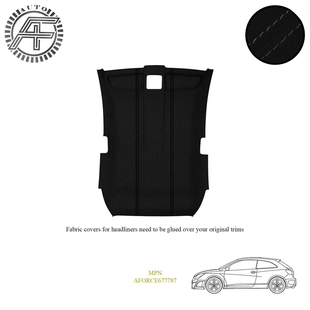 LUXE SUEDE HEADLINER COVER FITS SEAT IBIZA MK4 3 DOOR HATCHBACK 2013-2017