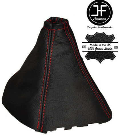 RED STITCHING GENUINE LEATHER GEAR GAITER FITS FORD TRANSIT VAN BUS 2006-2013