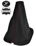 RED STITCHING FITS  FORD FIESTA 2014+ LEATHER STICK GEAR GAITER COVER CUSTOM NEW
