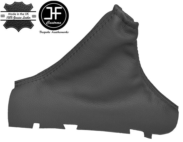 DARK GREY LEATHER FOR VOLVO S60 2001-2007 HANDBRAKE GAITOR COVER CUSTOM NEW