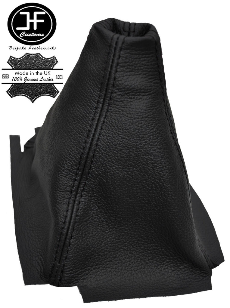 BLACK STITCH MANUAL LEATHER GEAR GAITER FITS HONDA CIVIC 3 DOOR COUPE 1995-2000