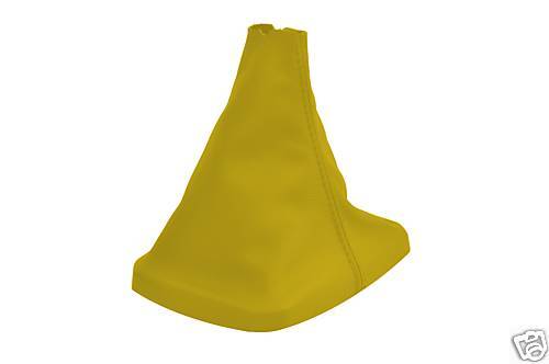 FITS VW GOLF MK4 YELLOW LEATHER GEAR GAITER SHIFT BOOT 98-06 CUSTOM NEW