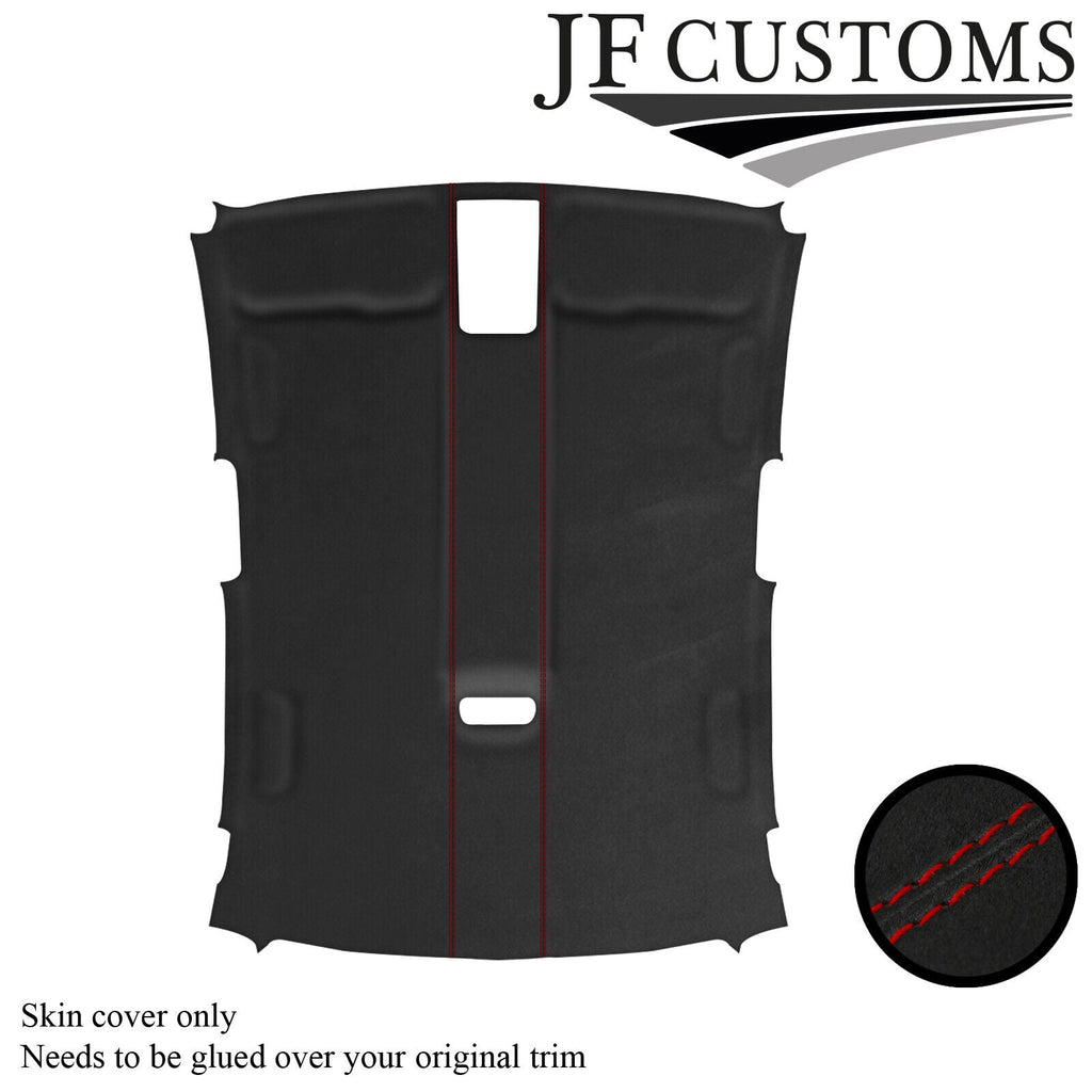 D RED STITCH D GREY LUXE SUEDE HEADLINER COVER FOR AUDI A3 RS3 8V 13-20 SALOON
