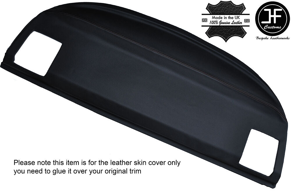 BLACK STITCH REAR PARCEL SHELF LEATHER COVER FITS BMW E36 3 SERIES COUPE 92-98