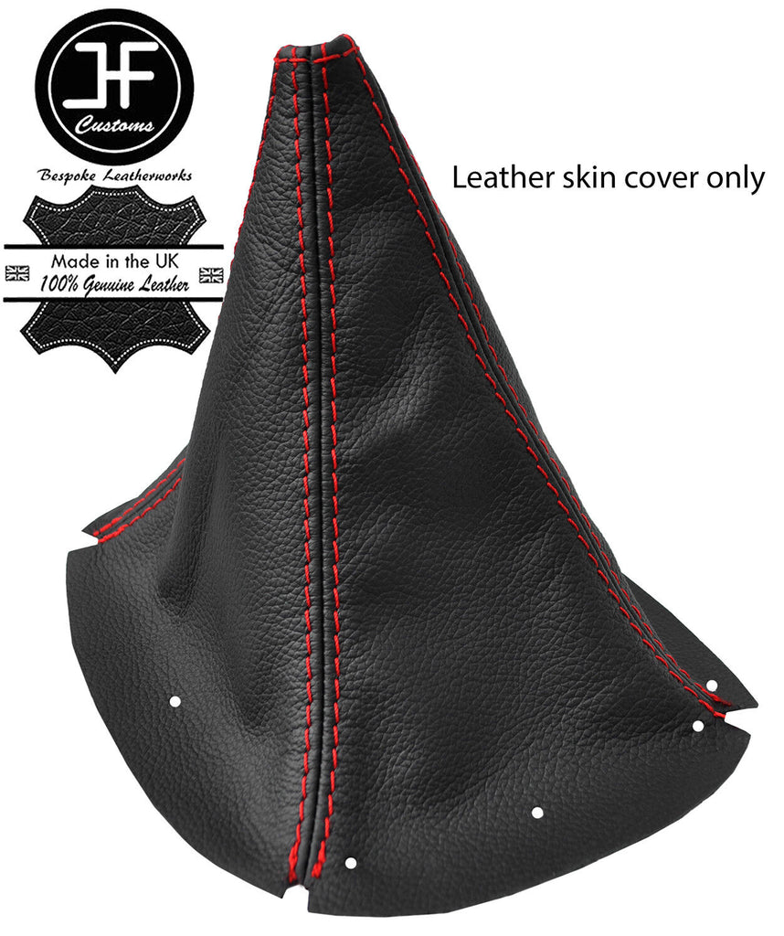 RED STITCH TOP GRAIN REAL LEATHER MANUAL GEAR GAITER FITS MAZDA MX3 1992-1998