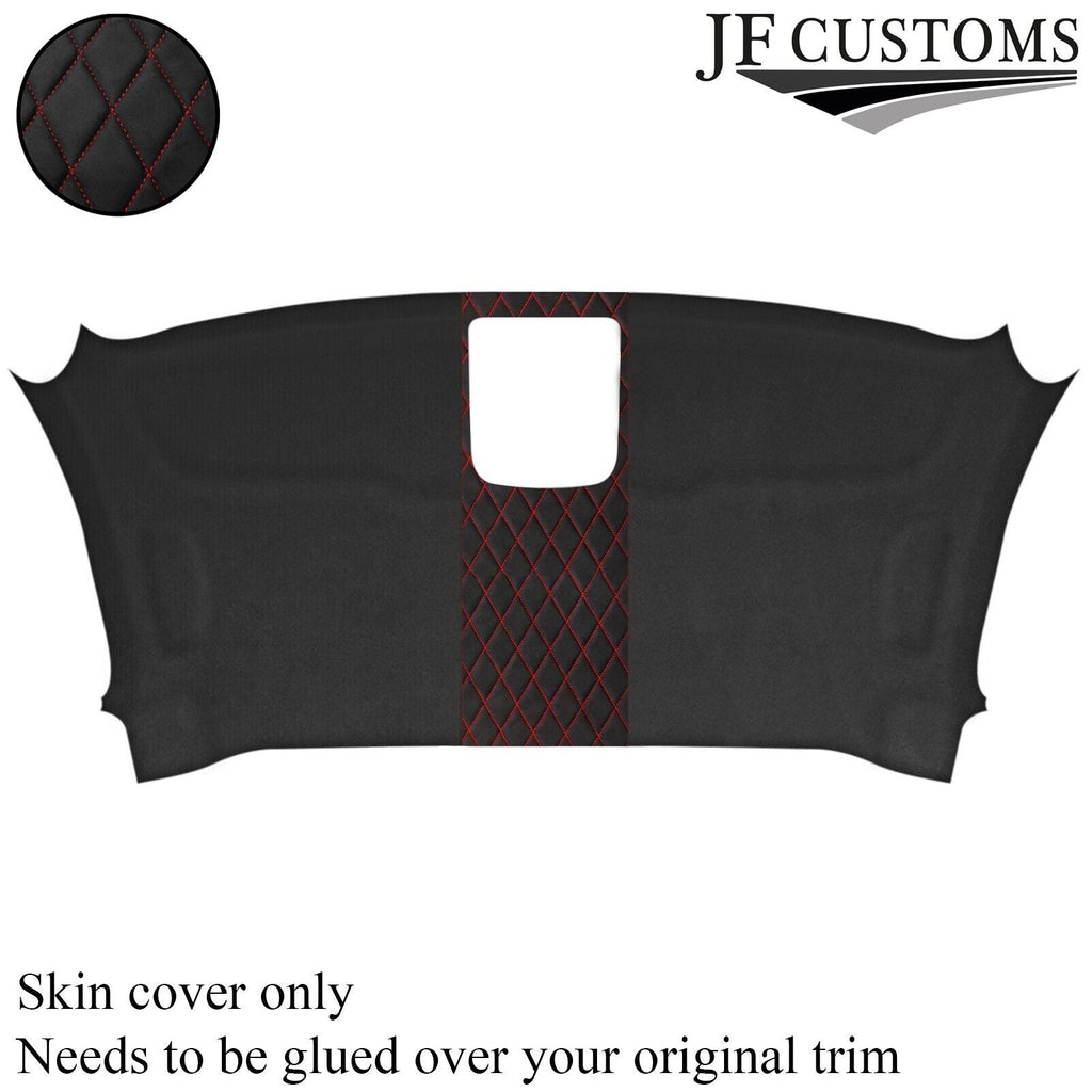 DSG2 RED STITCH D GREY LUXE SUEDE HEADLINER COVER FOR MERCEDES VITO 14-21 VAN
