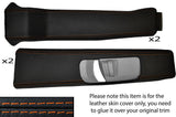 ORANGE STITCH B PILLAR SKIN COVERS FITS LANDROVER DISCOVERY 2 TDI TD5 300 98-04