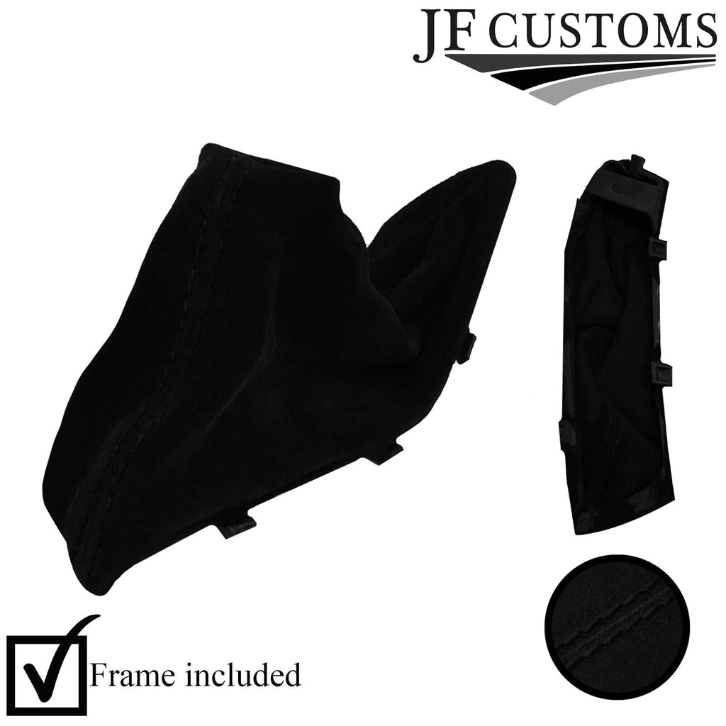 BLACK STITCH SUEDE HANDBRAKE GAITER + PLASTIC FRAME FOR BMW 1 F20 F21 2011-2018