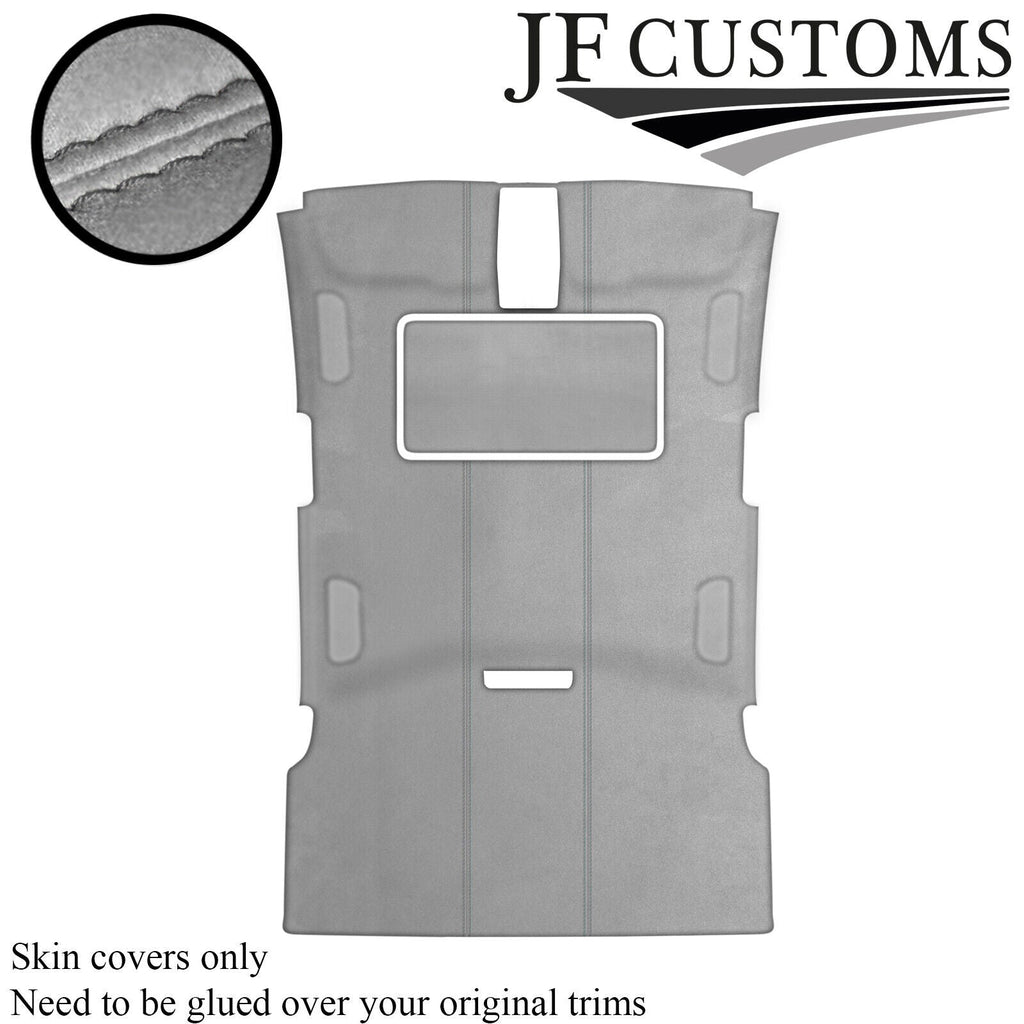 GREY STITCH L GREY SUEDE SUNROOF HEADLINER COVER FOR AUDI A6 C6 04-11 AVANT
