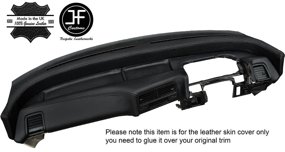 BLACK STITCHING DASH DASHBOARD LEATHER COVER FITS HONDA CRX 1988-1991 CUSTOM NEW