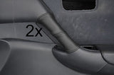 black stitch FITS HONDA CIVIC VTEC 01-04 2X LEATHER DOOR HANDLE COVERS
