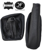 GREY STITCH LEATHER FOR BMW E90 E91 E92 E93 MANUAL GEAR HANDBRAKE GAITER SET