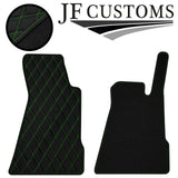 GREEN DIAMOND VINYL 2X TAILORED FLOOR CARPETS FOR SMART ROADSTER 03-07 JF1