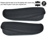 BLACK STICH 2X SEAT ARMREST COVERS FOR CITROEN NEMO PEUGEOT BIPPER FIAT FIORINO