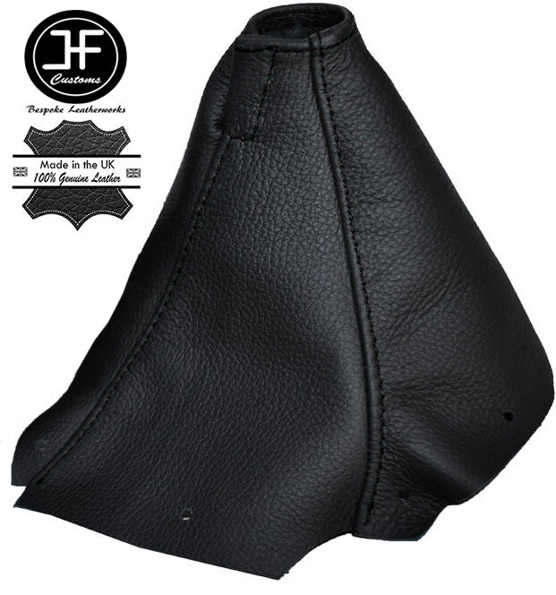 BLACK STITCH LEATHER GEAR GAITER BOOT FITS NISSAN SKYLINE R34 GTR GTS 98-02