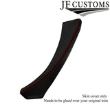 RED STITCH CARBON VINYL 1X FRONT DOOR HANDLE COVER FOR BMW E90 E91 E92 E93