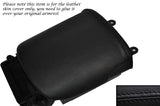 BLACK STITCHING LEATHER ARMREST LID SKIN COVER FITS AUDI R8 2007-2014 CUSTOM NEW