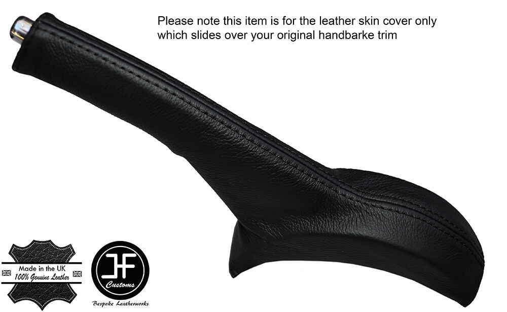 BLACK STITCHING LEATHER HANDBRAKE GAITER FITS SUZUKI ALTO 2009-2016 CUSTOM NEW