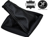 GREY STITCH MANUAL LEATHER GEAR GAITER BOOT FITS FORD C MAX FL 2007-2010