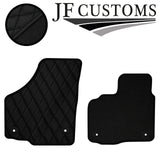 BLACK DIAMOND VINYL 4XTAILORED FLOOR CARPET FOR GOLF MK6 CONVERTIBLE 09-14 JF1