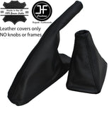 BLACK STITCH REAL LEATHER GEAR HANDBRAKE GAITER FOR SEAT IBIZA CORDOBA 6K 93-99