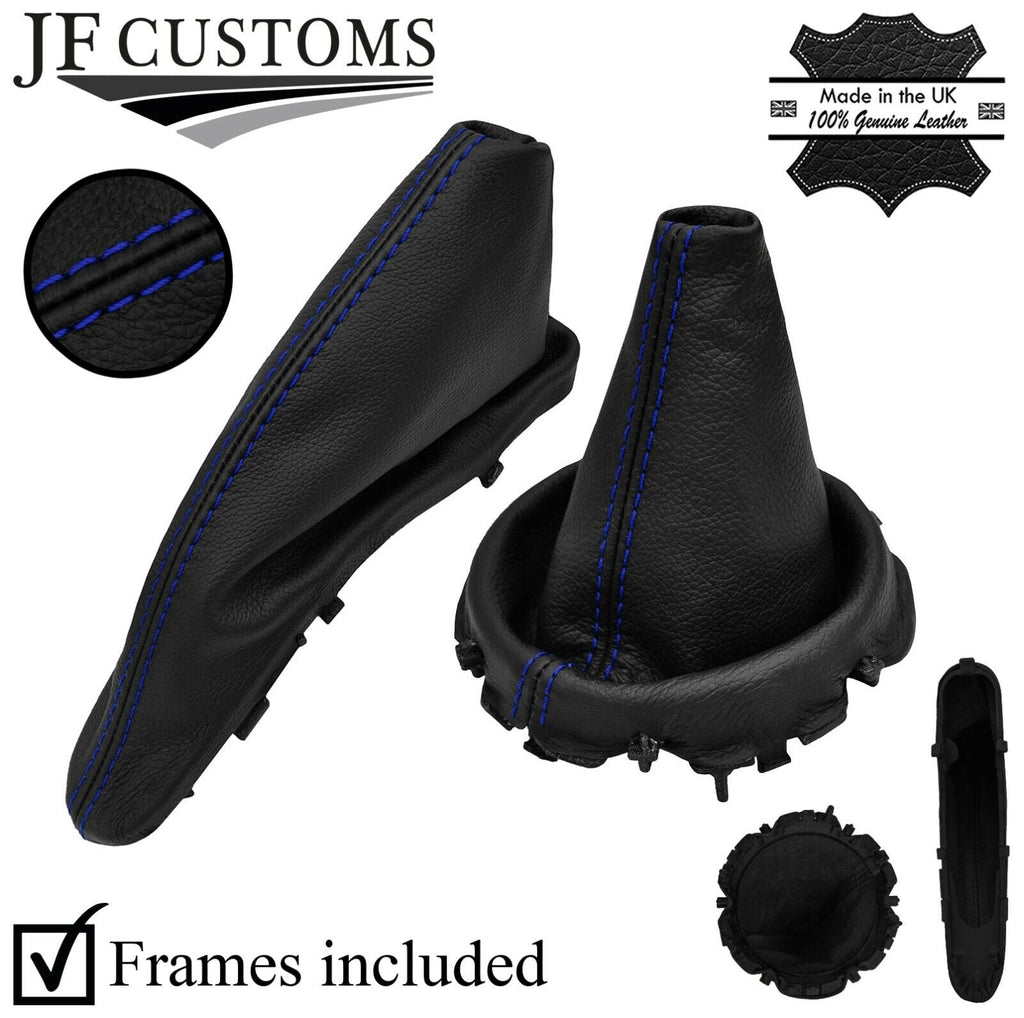 BLUE STITCH LEATHER GEAR +HANDBRAKE+ FRAMES FOR BMW MINI R50 R53 2001-2006