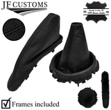 BLACK STITCH  LEATHER GEAR +HANDBRAKE+ FRAMES FOR BMW MINI R50 R53 2001-2006