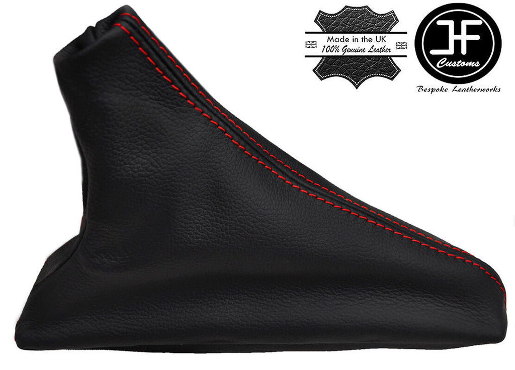 RED STITCH FITS LEXUS IS200 2005-2013 REAL BLACK LEATHER HANDBRAKE GAITER