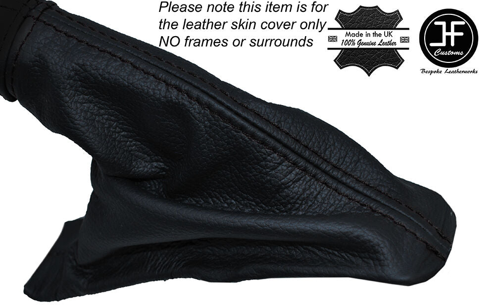 BLACK STITCHING LEATHER SKIN HANDBRAKE E BRAKE BOOT FITS SUZUKI RENO 04-08