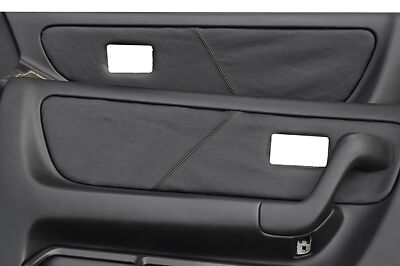 black stitch FITS NISSAN SKYLINE GTS GTR R33 93-98 2 X DOOR CARD TRIM COVERS