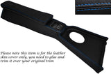 BLUE STITCH CENTRE CONSOLE COVER&ARMREST LEATHER SKIN COVERS FITS MG MGB 72-80