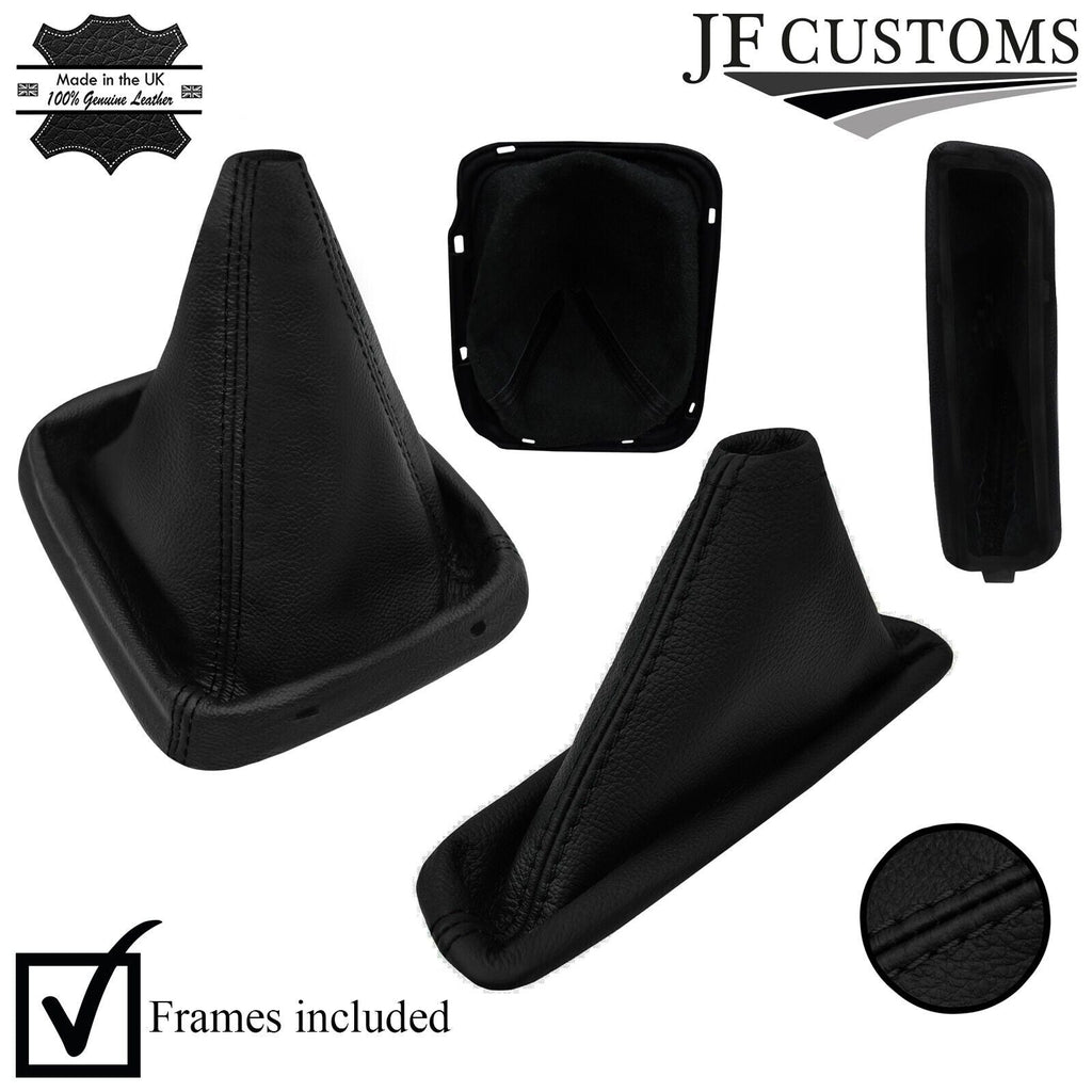BLACK STITCH LEATHER GEAR & HANDBRAKE+PLASTIC FRAMES FOR NISSAN FRONTIER 05-21