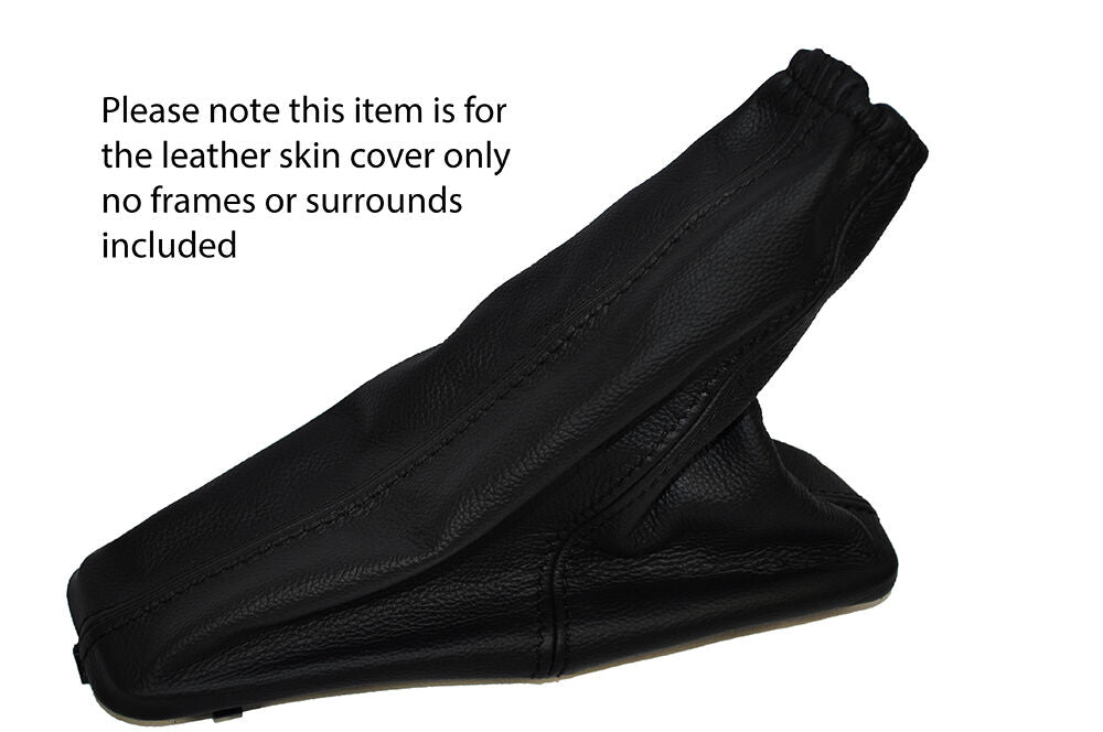 BLACK STITCH LEATHER SKIN HANDBRAKE GAITER FITS FORD TRANSIT CONNECT 2010-2013