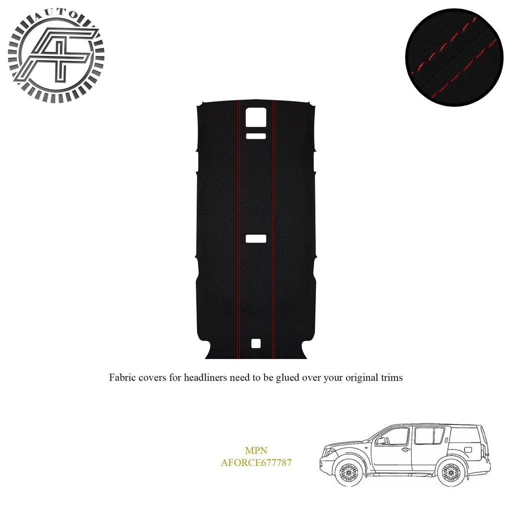 LUXE SUEDE HEADLINER COVER FOR NISSAN PATHFINDER R51 5 DOOR SUV 2004-2014